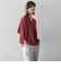 【新色追加】LEVITAシアーVネックドルマンニットプルオーバー≪手洗い可能≫