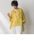 ペイズリー柄総刺繍綿ボイルギャザーブラウス≪手洗い可能≫