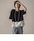 【WEB限定】シャツレイヤード風プルオーバー≪手洗い可能≫