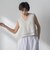 ボタニカル刺繍サイドリボンショートベスト