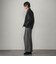 ダンボール×キルティングミドルノーカラーブルゾン