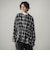 チェックウエストマークオーバーシャツ