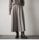 【一瞬で楽とキレイを叶える】ナチュラルストレッチプリーツキュロットパンツ≪セットアップ対応≫