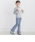 ストレッチ裾フリルスリムパンツ(90~150cm)