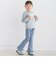 ストレッチ裾フリルスリムパンツ(90~150cm)