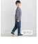 ストレッチナイロンサイドパイピングロングパンツ(90~160cm)