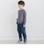 ストレッチナイロンサイドパイピングロングパンツ(90~160cm)