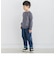 ストレッチナイロンサイドパイピングロングパンツ(90~160cm)