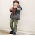 ストレッチナイロンサイドパイピングロングパンツ(90~160cm)