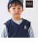 【POLO BCS(ポロ・ビーシーエス)×SLAP SLIPコラボ】【お揃い】POLO総柄プリントTシャツ+クマさん刺しゅうベスト2点セット(80~130cm)