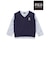 【POLO BCS(ポロ・ビーシーエス)×SLAP SLIPコラボ】【お揃い】POLO総柄プリントTシャツ+クマさん刺しゅうベスト2点セット(80~130cm)