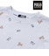 【POLO BCS(ポロ・ビーシーエス)×SLAP SLIPコラボ】【お揃い】POLO総柄プリントTシャツ+クマさん刺しゅうベスト2点セット(80~130cm)