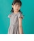 【店舗限定】【前後着用可能】ダンガリーフリル襟カシュクールワンピース(95~150cm)<br>