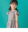 【店舗限定】【前後着用可能】ダンガリーフリル襟カシュクールワンピース(95~150cm)<br>