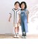 【PEANUTS×SLAP SLIP】75周年カンガルーポケット付きサロペット(80~120cm)