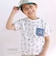 【PEANUTS×SLAP SLIP】75周年スヌーピーいっぱいポケット付き総柄Tシャツ(80~130cm)