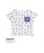 【PEANUTS×SLAP SLIP】75周年スヌーピーいっぱいポケット付き総柄Tシャツ(80~130cm)
