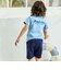ペンキ風BEロゴプリント半袖天竺Tシャツ(80~150cm)