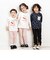 【スララク/防汚加工/オーガニックコットン】前後フリーで時短！パパパッと穿ける9分丈前向きパンツ(80~120cm)