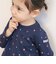 【スララク/防汚加工/オーガニックコットン】ときめき女の子長袖Tシャツ(80~130cm)