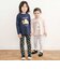 【スララク/防汚加工/オーガニックコットン】ときめき女の子長袖Tシャツ(80~130cm)