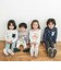 【スララク/防汚加工/オーガニックコットン】わくわく男の子長袖Tシャツ(80~130cm)