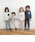 【スララク/防汚加工/オーガニックコットン】わくわく男の子長袖Tシャツ(80~130cm)