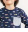 【スララク/防汚加工/オーガニックコットン】わくわく男の子長袖Tシャツ(80~130cm)