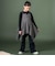 天竺長袖Tシャツｘロングキャミソールセット(110~150cm)