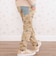 【お揃い】チェックくるま総柄ロングパンツ(80~130cm)