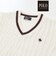 【POLO BCS(ポロ・ビーシーエス)×SLAP SLIPコラボ】襟ライン入りVネックトラッドニットプルオーバー(80~130cm)