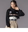 【 ニコ☆プチ 】ハーフジップドロップショルダートップス＆短丈半袖Tシャツセット(130~160cm)