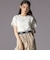 【 ニコ☆プチ 】ハーフジップドロップショルダートップス＆短丈半袖Tシャツセット(130~160cm)