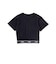 【 ニコ☆プチ 】ハーフジップドロップショルダートップス＆短丈半袖Tシャツセット(130~160cm)
