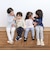【スララク/防汚加工/オーガニックコットン/ゆったりめ】前後フリーで時短！パパパッと穿ける前向きパンツ(80~120cm)