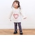 【スララク/防汚加工/オーガニックコットン】ときめきデザイン女の子長袖Tシャツ(80~130cm)