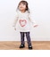 【スララク/防汚加工/オーガニックコットン】ときめきデザイン女の子長袖Tシャツ(80~130cm)