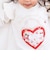 【スララク/防汚加工/オーガニックコットン】ときめきデザイン女の子長袖Tシャツ(80~130cm)