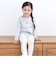 【スララク/防汚加工/オーガニックコットン】ときめきデザイン女の子長袖Tシャツ(80~130cm)