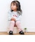 【スララク/防汚加工/オーガニックコットン】ときめきデザイン女の子長袖Tシャツ(80~130cm)