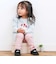 【スララク/防汚加工/オーガニックコットン】ときめきデザイン女の子長袖Tシャツ(80~130cm)