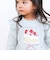 【スララク/防汚加工/オーガニックコットン】ときめきデザイン女の子長袖Tシャツ(80~130cm)