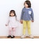 【スララク/防汚加工/オーガニックコットン】ときめきデザイン女の子長袖Tシャツ(80~130cm)