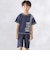 異素材切り替え半袖Tシャツ(95~160cm)