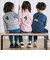 【Disney(ディズニー)】<ミッキーマウス>プリント天竺長袖Tシャツ(90~130cm)