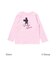 【Disney(ディズニー)】<ミッキーマウス>プリント天竺長袖Tシャツ(90~130cm)