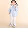 裾リボン付きストレッチツイルパンツ(80~130cm)