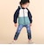 デニム裏プリントミラノリブ8分丈パンツ(80~110cm)