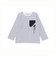 【抗菌防臭・UVカット】タフタポケットロゴプリント天竺長袖Tシャツ(90~130cm)
