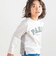 チェックスムース切り替えパッチロゴ長袖Tシャツ(90~160cm)